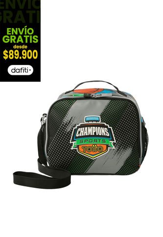Lonchera Térmica Para Niño Multisport Grande Gris Totto