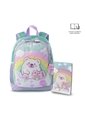 Morral + Libro Para Colorear Little Magic Arcoíris Niña Mediano de Totto