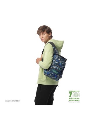 Morral Juvenil Tempera Pequeño Azul