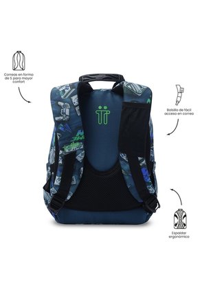 Morral Juvenil Tempera Pequeño Azul
