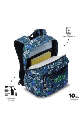 Morral Juvenil Tempera Pequeño Azul
