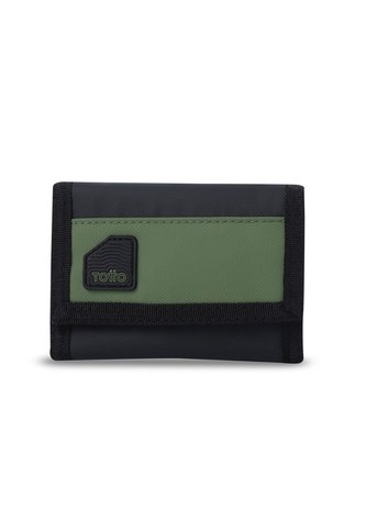 Billetera Para Hombre Contrast Chain Con RFID Blocker Negra Totto