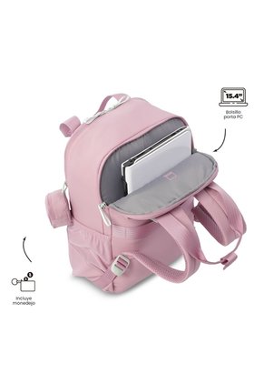 Morral Universitario Suzuka Porta PC 15.4" Morado Mujer