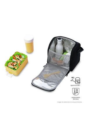 Lonchera Térmica Tacoa Color Negra