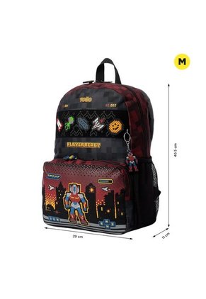 Morral Para Niño Digibot Mediano Rojo