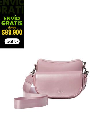 Set X 2 Bolsos Para Mujer Style Tipo Crossbody Pequeño Rosado Totto