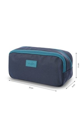 Cartuchera Escolar Mediana Para Niño Textu Azul