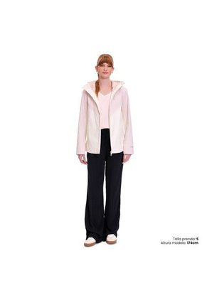 Chaqueta Impermeable Para Mujer Sally Rosada