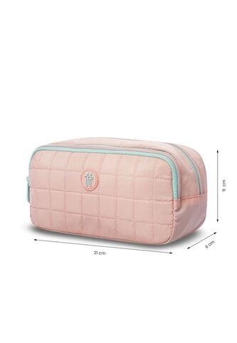 Cartuchera Escolar Mediana Para Niña Quilty Orange Naranja Totto