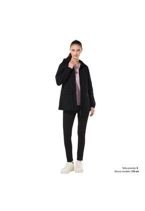Chaqueta Casual Para Mujer Kadup Liviana Negra