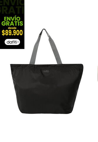Shopping Bag Plegable Ramel Liviana Negro Totto