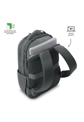 Morral Universitario Dytto Porta PC 15" Gris