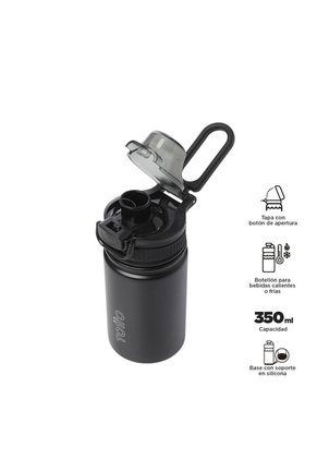 Botilito Térmico Jet 350 Ml Negro