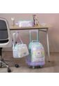 Combo Escolar Morral Con Ruedas Little Magic + Lonchera Y Cartuchera de Totto