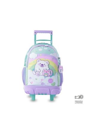 Combo Escolar Morral Con Ruedas Little Magic + Lonchera Y Cartuchera