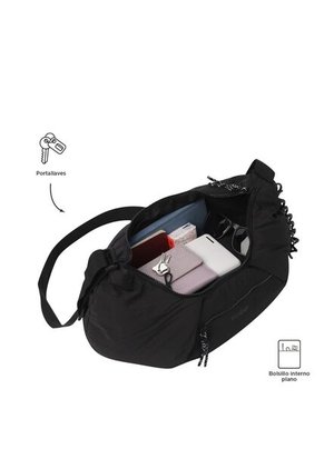 Bolso Banana Bag Para Mujer Escandinavia Mediano Negro