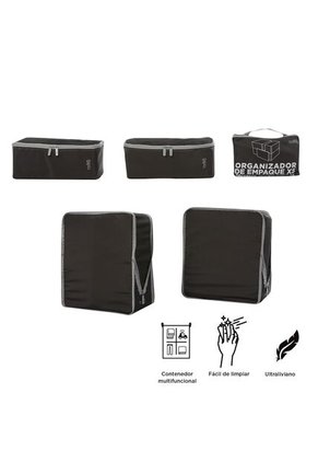 Organizador De Viaje Packing Cube X 5 Negro