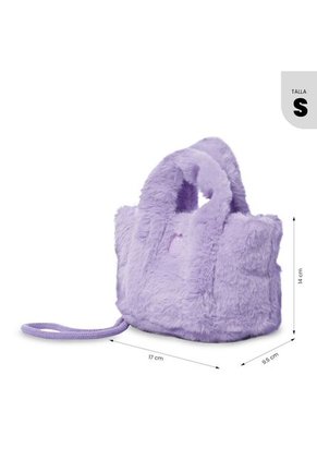Bolso De Peluche Para Niña Fluffy Morado