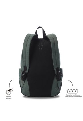 Morral Universitario Tocaxu Porta PC 15" Verde Hombre