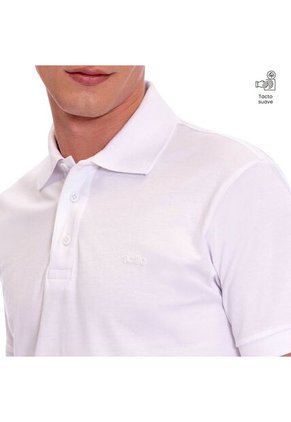 Camiseta Tipo Polo En Jersey Para Hombre Totto Blanca Mkp