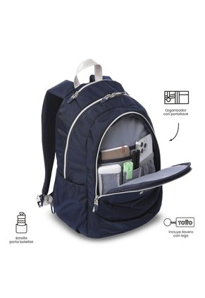 Morral Universitario Goctal Twill 3.0 Porta PC 14" Azul Mujer