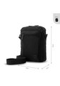 Bolso Para Hombre Bayonne Tipo Crossbody Pequeño Negro de Totto