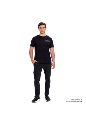 Camiseta Estampada Para Hombre Star Wars Dark Side Negra
