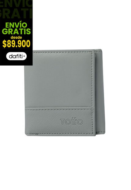 Billetera Para Hombre Saffiano Aqi Negra Con RFID Blocker