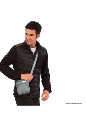 Bolso Manos Libres Hombre Rivero Pequeño Gris