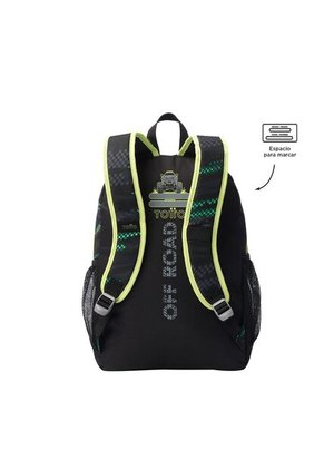 Morral Para Niño Monster Race Grande Negro