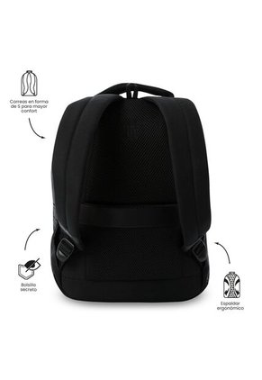 Morral Universitario Steif Nara Porta PC 14" Negro Unisex