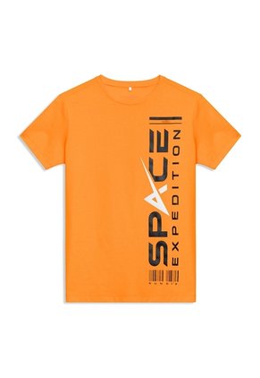 Camiseta Para Niño Proyecty Color Naranja