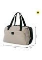 Tula De Viaje Weekender Mediana Color Beige de Totto