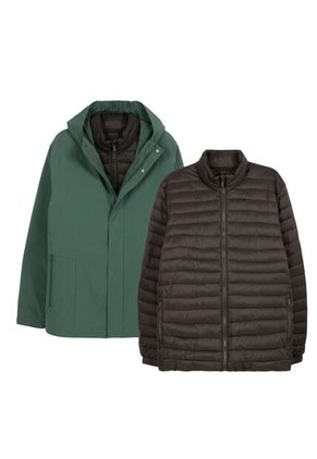 Chaqueta Acolchada Para Hombre Maubois 3 En 1 Verde