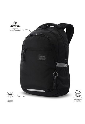Morral Universitario Porta PC 14" Misisipi Negro Unisex