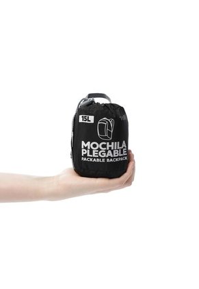Morral Plegable Ligero Troker Mediano Negro