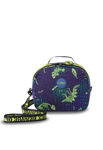 Lonchera Térmica Para Niño Dino Rock Mediano Azul Totto