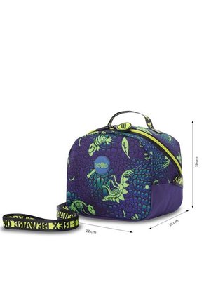 Lonchera Térmica Para Niño Dino Rock Mediano Azul