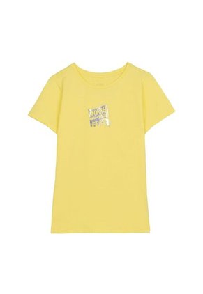 Camiseta Estampada Para Mujer Prime Amarilla