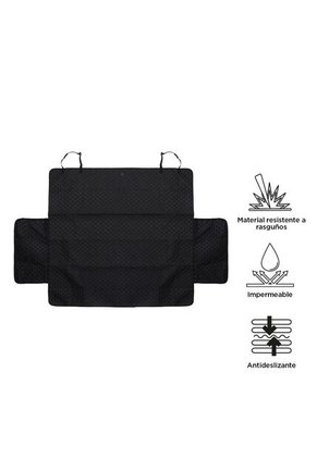 Protector De Carro Para Mascotas De Baul Trunk Negro