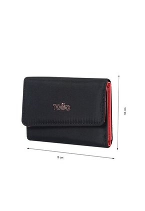 Billetera Para Mujer Nestta Pequeña Negra