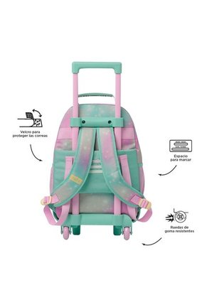 Morral Con Ruedas Niña Mellow Mediano Gris