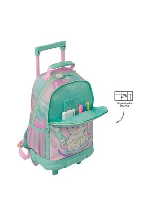 Morral Con Ruedas Niña Mellow Mediano Gris