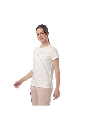 Camiseta Estampada Para Mujer Prime Manga Corta Blanco Hueso