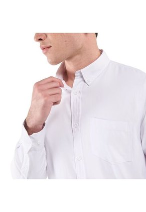 Camisa Para Hombre Ml Porter Solid Blanca