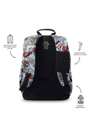 Morral Juvenil Porta PC 13" Gommas Gris