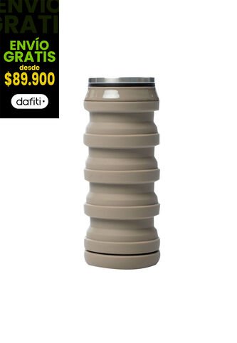 Botilito Plegable Can 480 Ml Café Totto