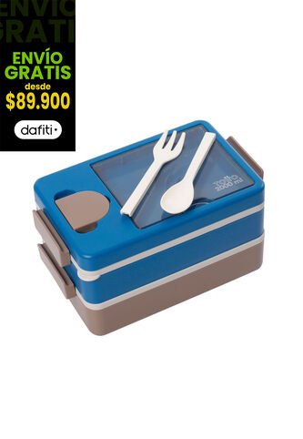 Portacomidas Keiko Azul/Café Totto
