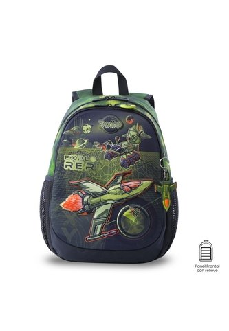 Morral Para Niño Explorer Ship Mediano Verde Totto