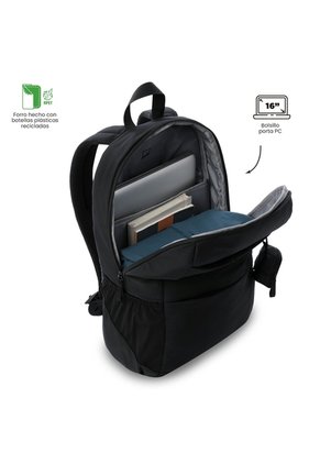 Morral Universitario Porta PC 16" Suzuka Negro Mujer